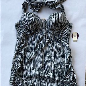 Cacique Swim Tankini Top 38C NWT